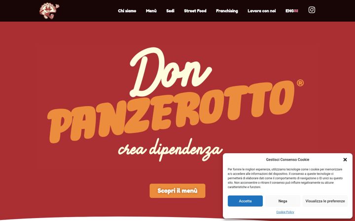 Screenshot of donpanzerotto.it