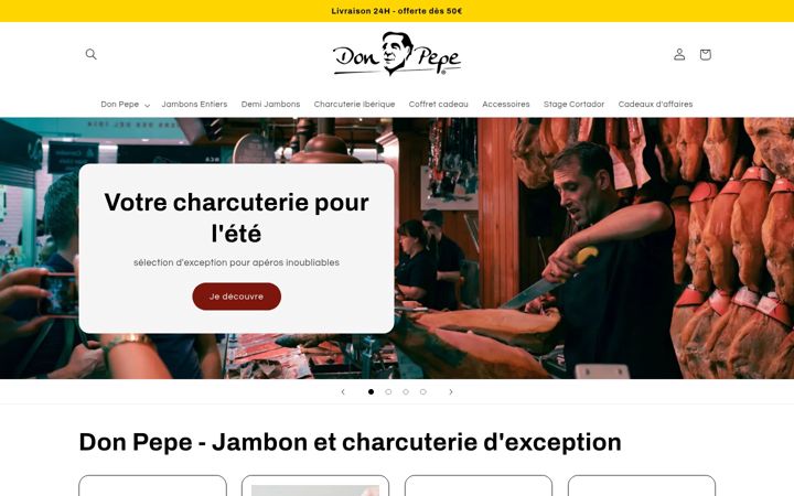 Screenshot of donpepe.fr