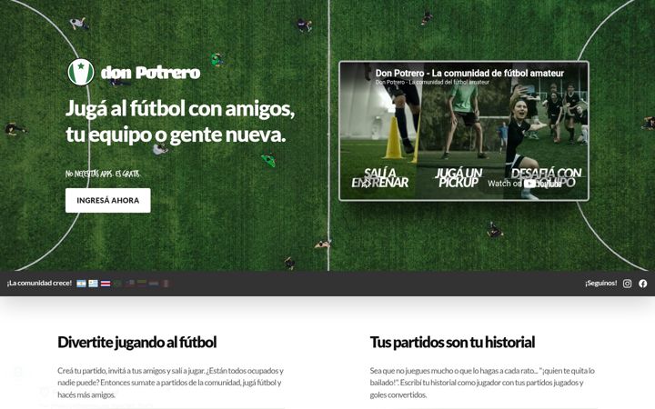 Screenshot of donpotrero.com