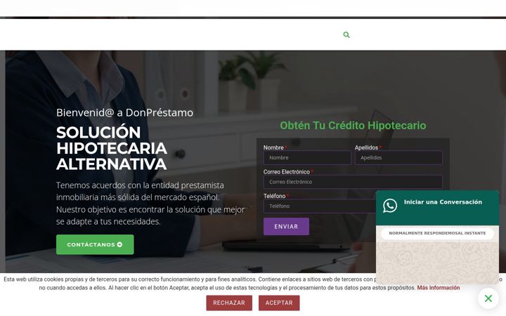 Screenshot of donprestamo.es