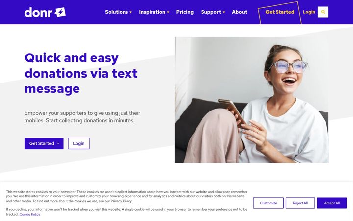Screenshot of donr.com