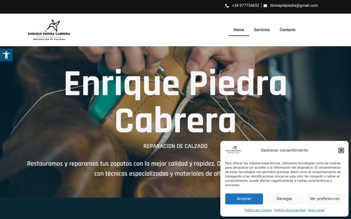 Screenshot of donrapidpiedra.es
