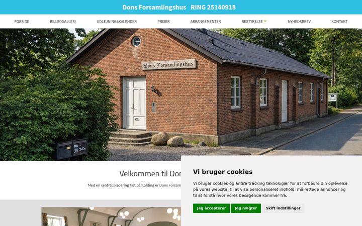Snímek obrazovky donsforsamlingshus.dk