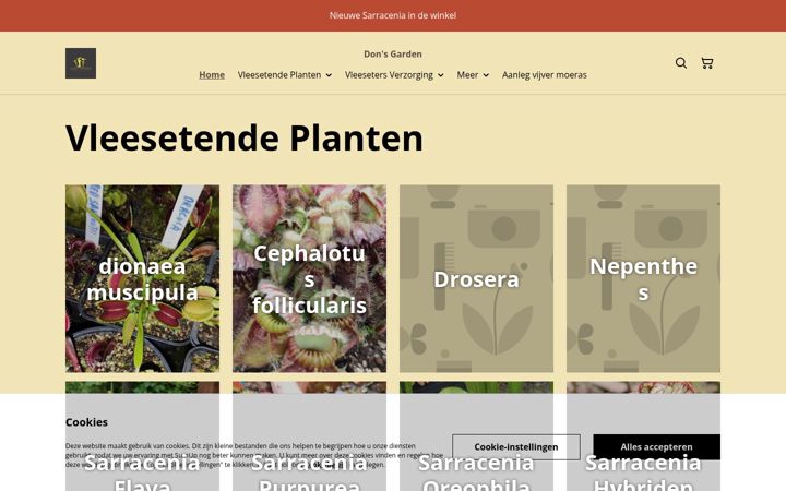 Screenshot of donsgarden.be