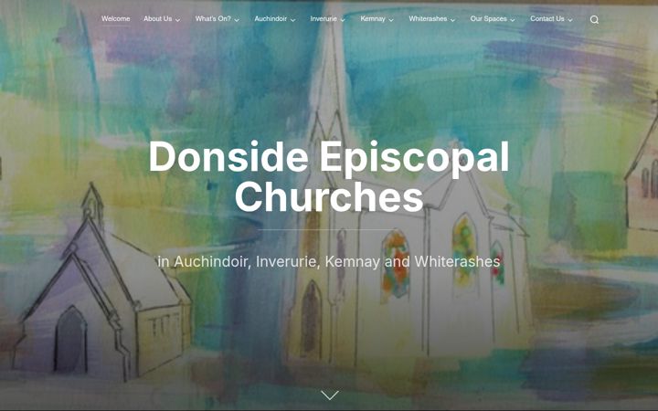 Snímek obrazovky donsidechurches.org.uk