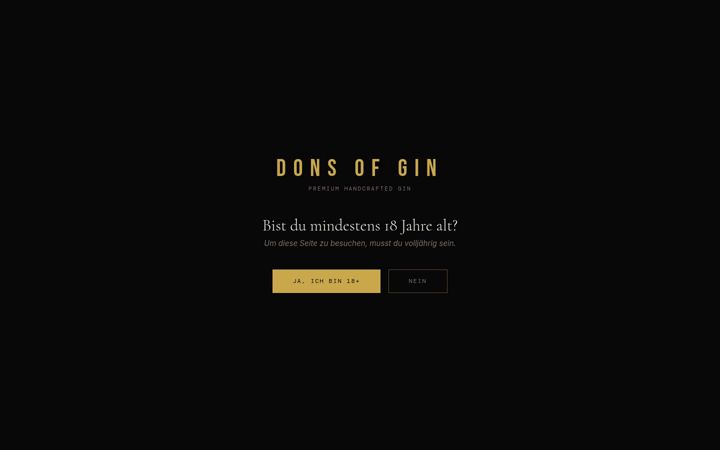 Screenshot of donsofgin.de