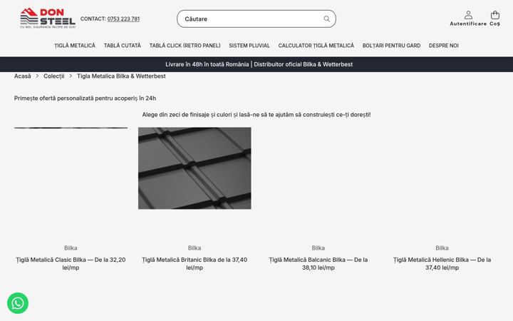 Screenshot of donsteel.ro
