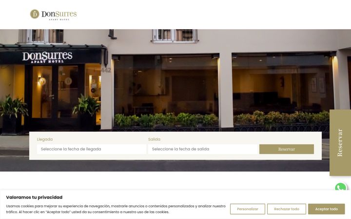 Screenshot of donsuites.com