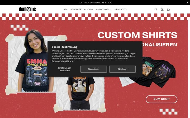 Screenshot of dontatmeclo.com