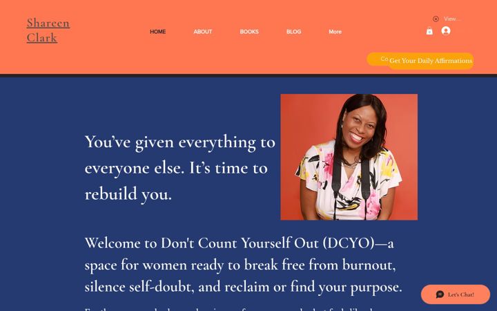 Screenshot of dontcountyourselfout.com