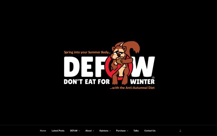 Screenshot of donteatforwinter.com