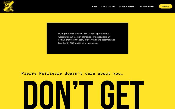 Screenshot ta' dontgetplayed.ca