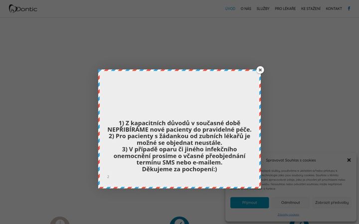 Ekrano kopija dontic.cz