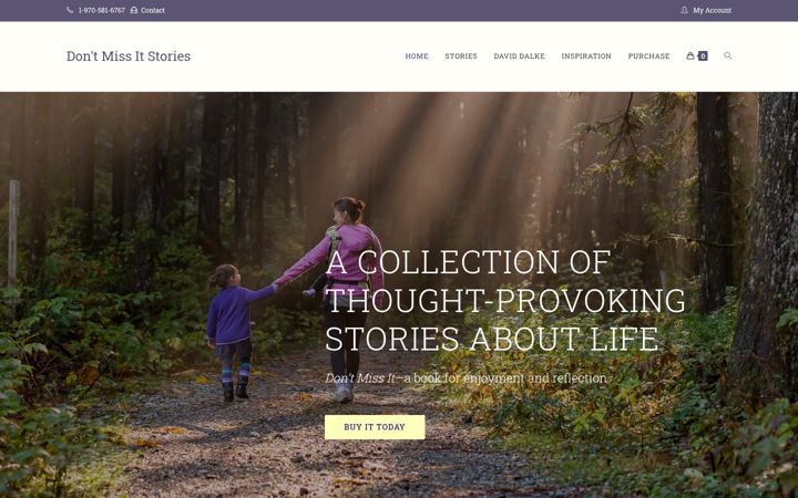 Screenshot of dontmissitstories.com