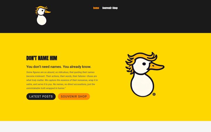Screenshot of dontnamehim.com