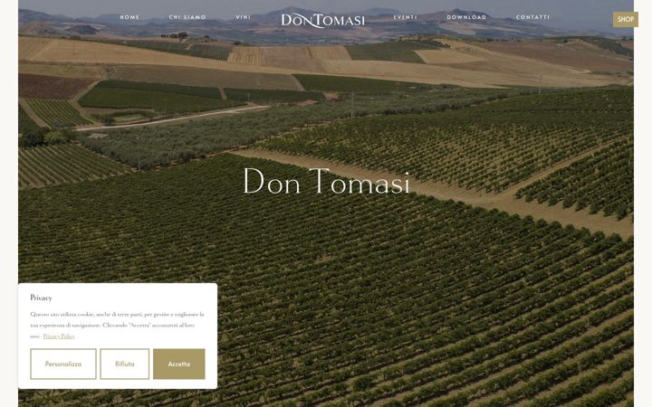 Screenshot του dontomasi.it