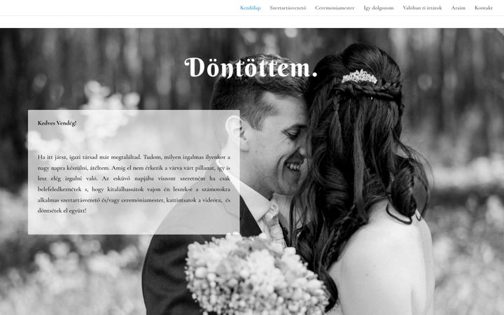 Screenshot of dontottem.hu