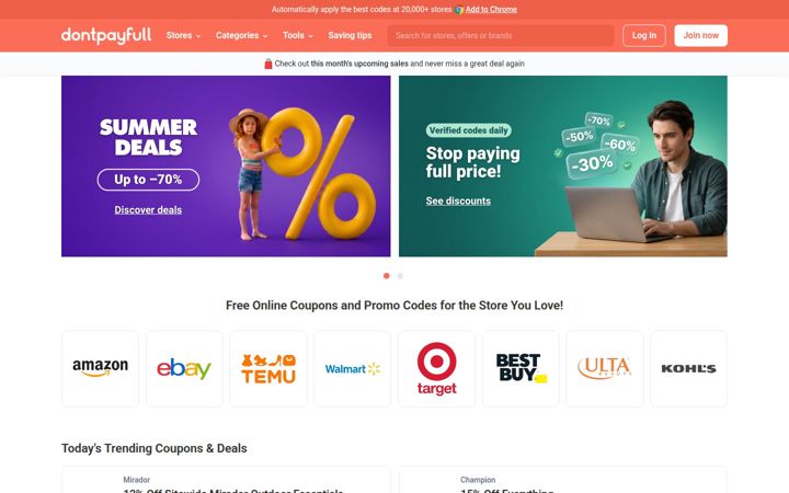 Posnetek zaslona dontpayfull.com