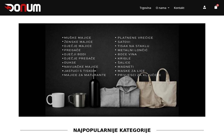 Screenshot of donum-suvenirnica.hr