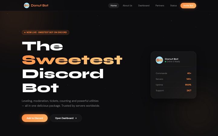 Screenshot of donutbot.de