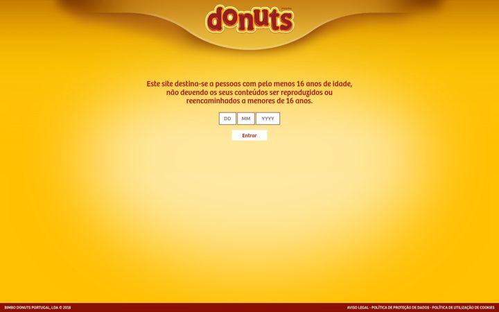 Ekraanipilt saidist donuts.pt