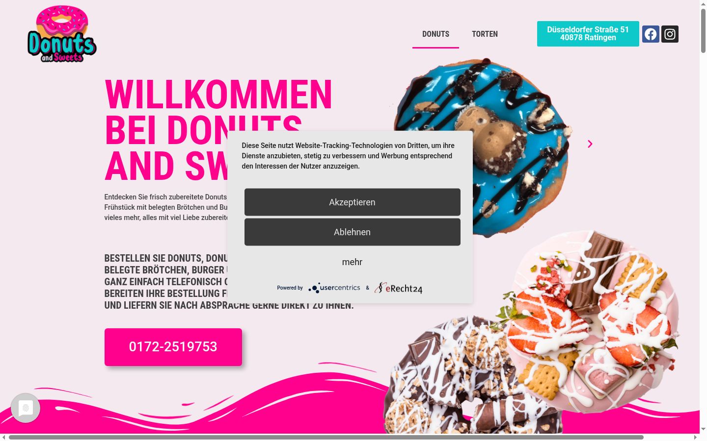 Sutikimo reklamjuostės, rodytos prieš bet kokią sąveiką, ekrano kopija