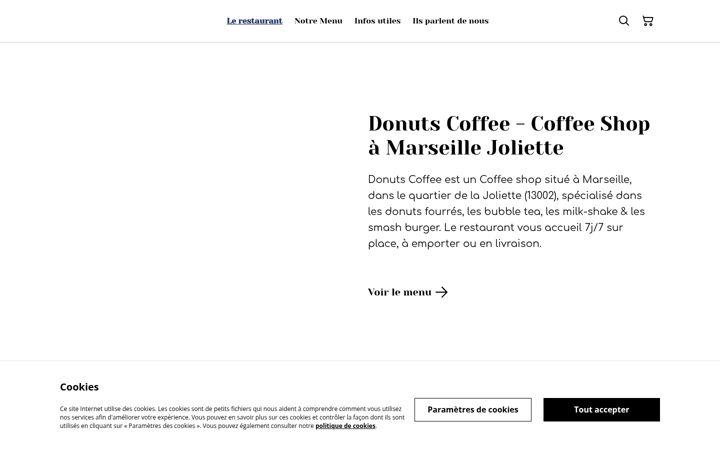 Posnetek zaslona donutscoffee.fr