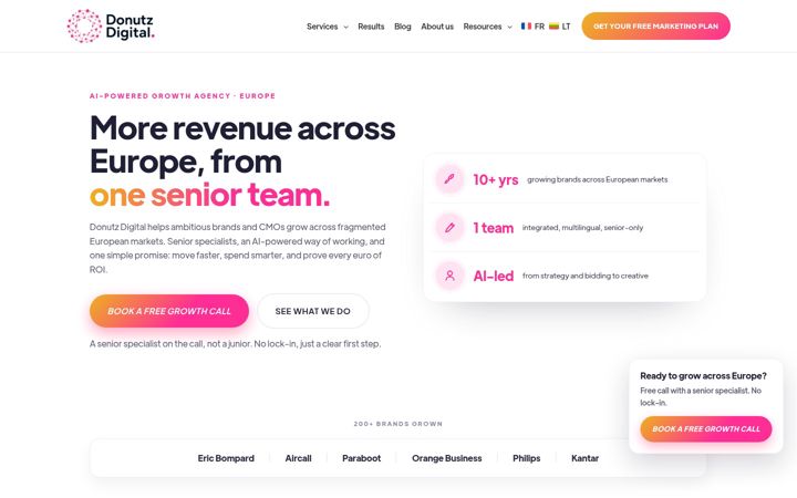 Screenshot of donutzdigital.com
