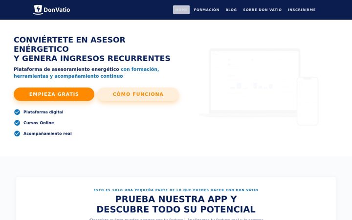 Screenshot of donvatio.es