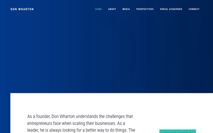 Screenshot of donwharton.ca