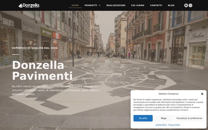 Screenshot του donzellapavimenti.it