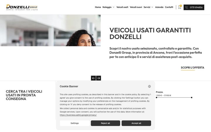 Screenshot του donzelligroup.it