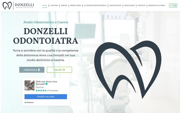 Screenshot of donzelliodontoiatra.it