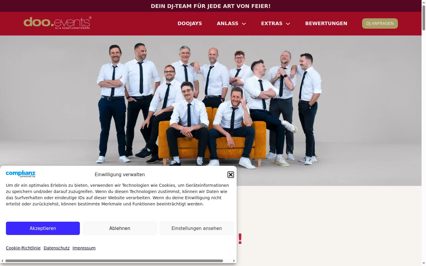 Screenshot tal-banner tal-kunsens muri qabel kwalunkwe interazzjoni