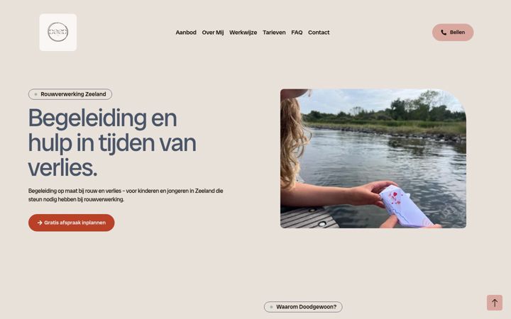 Skjermbilde av doodgewooneva.nl