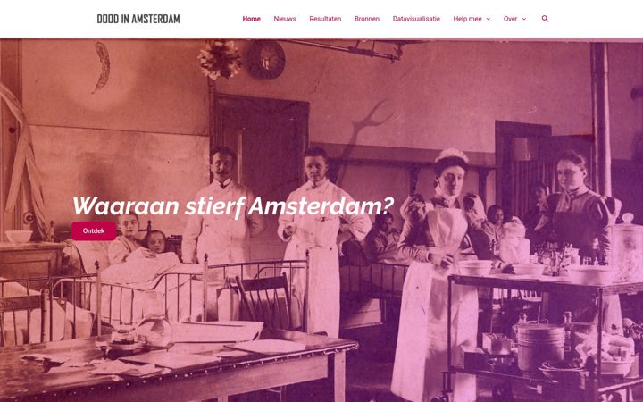 Screenshot of doodinamsterdam.nl