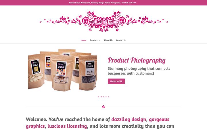 Screenshot of doodlebugdesign.co.uk