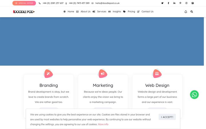Screenshot of doodlepod.co.uk