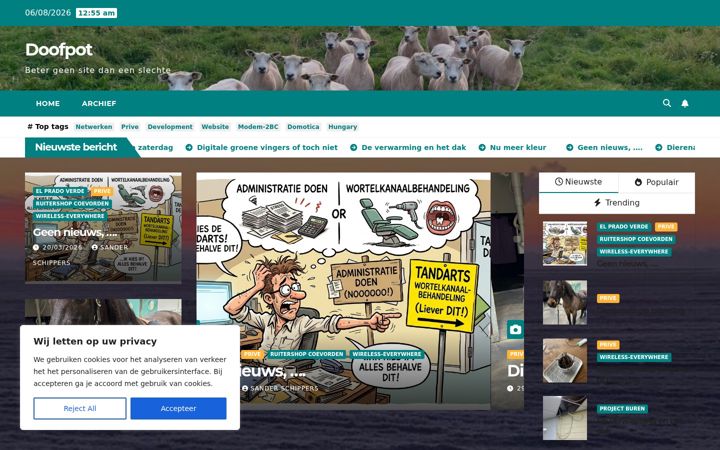 Screenshot of doofpot.nl