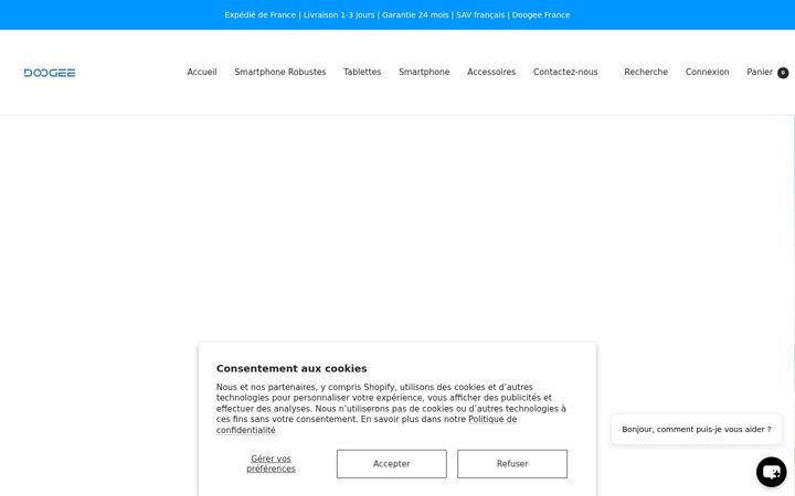 Screenshot of doogeeshop.fr