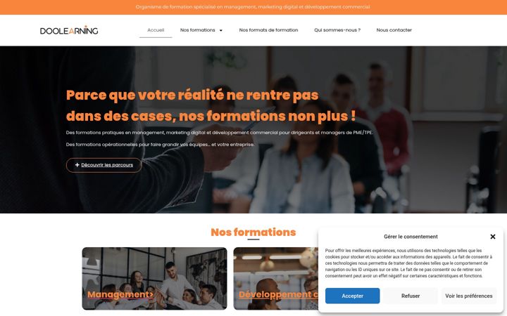 Screenshot of doolearning.com
