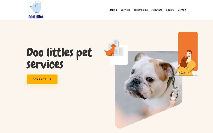 Screenshot of doolittlespetservices.co.uk