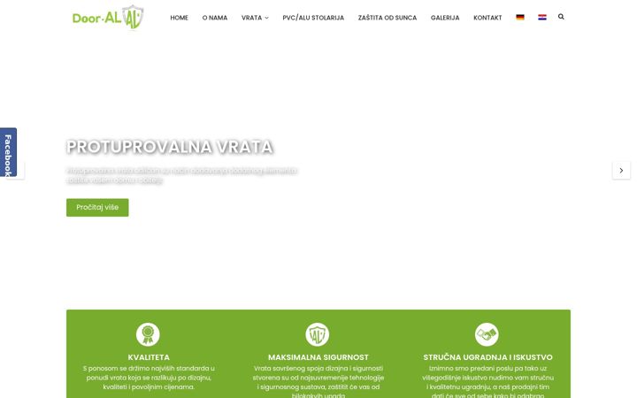 Screenshot of door-al.hr
