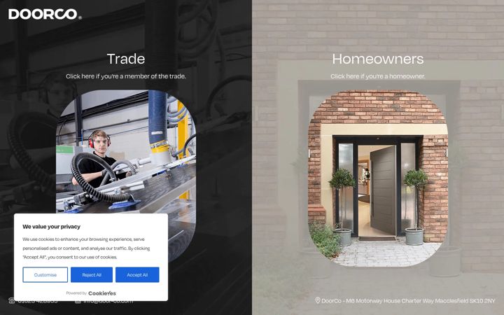 Screenshot of door-co.com