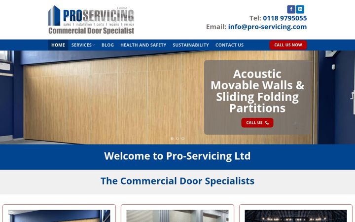 Snímek obrazovky door-service.co.uk