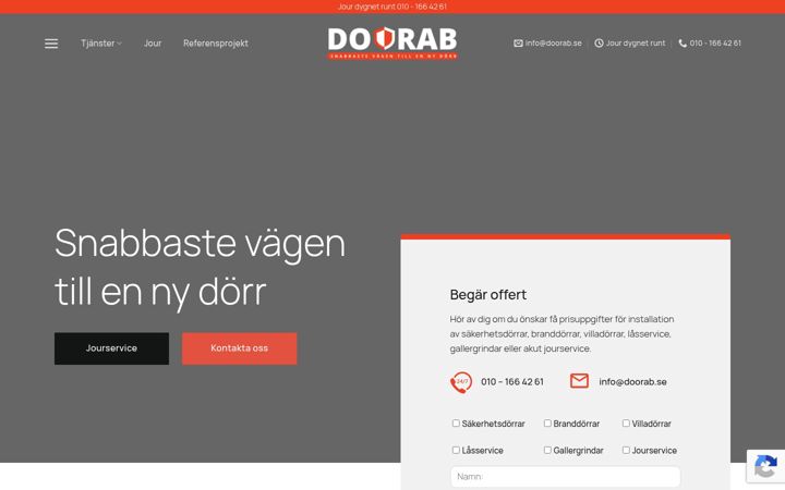 Screenshot ta' doorab.se