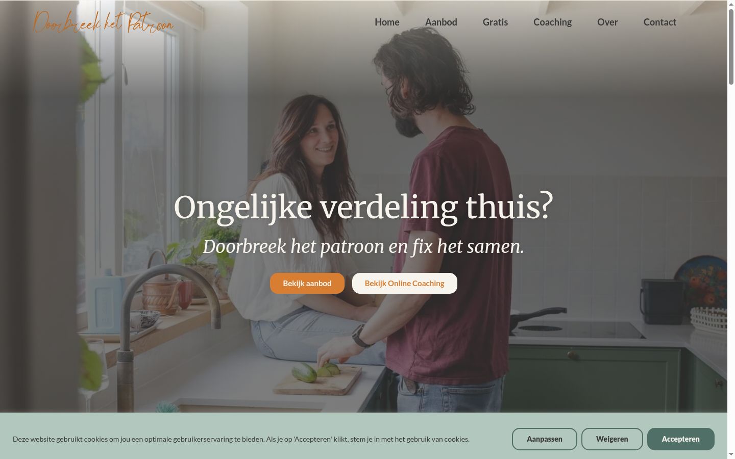 Screenshot tal-banner tal-kunsens muri qabel kwalunkwe interazzjoni
