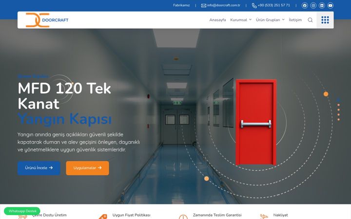 Screenshot of doorcraft.com.tr