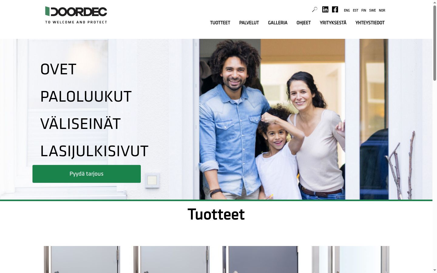 Skærmbillede af samtykkebanneret, som det blev vist før nogen interaktion