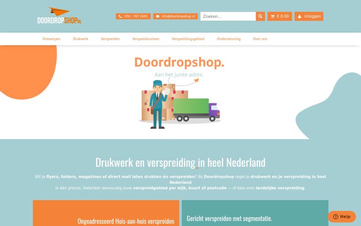 Skjámynd af doordropshop.nl